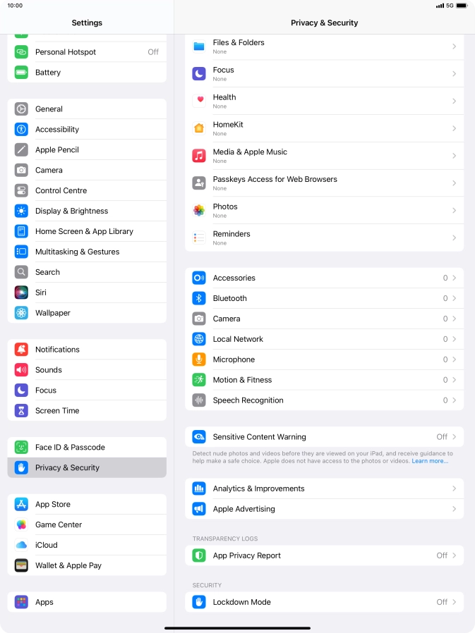 Press Sensitive Content Warning.