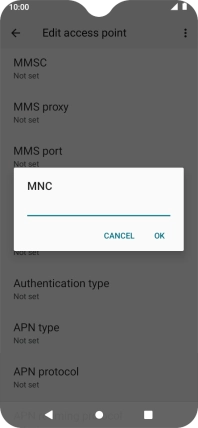 Key in 03 and press OK.