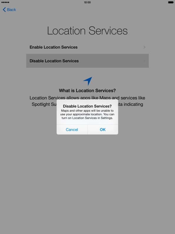 If you turn off the function, press OK.