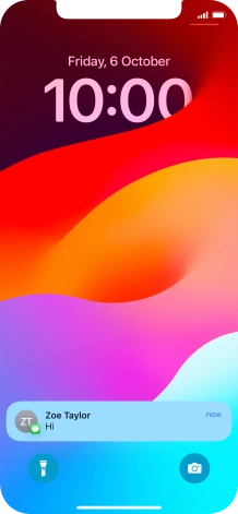 Press the required notification and follow the instructions on the screen to use the selected function.