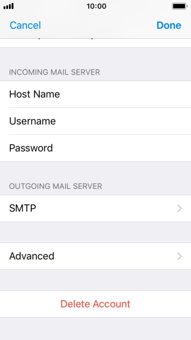 Press SMTP.