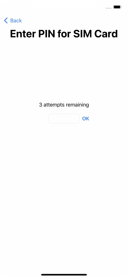 If your SIM is locked, key in your PIN and press OK.