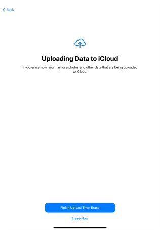 Press the required setting.