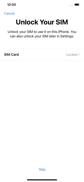 Press SIM Card.