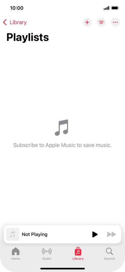 Press the new playlist icon.