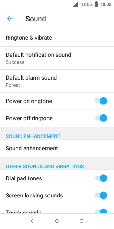 Press Ringtone & vibrate.