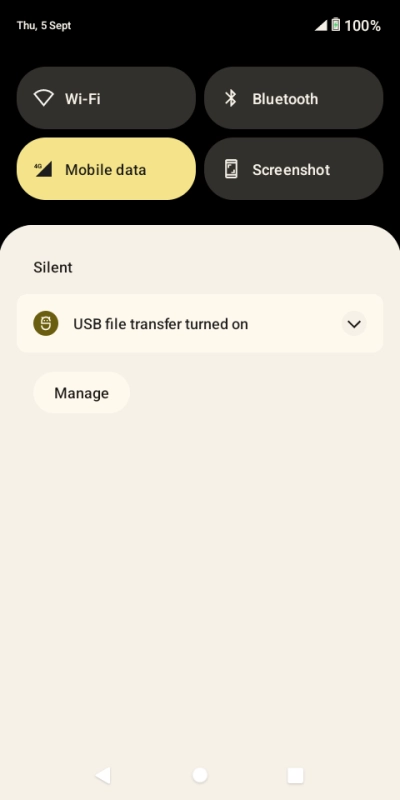 Press the drop down list.