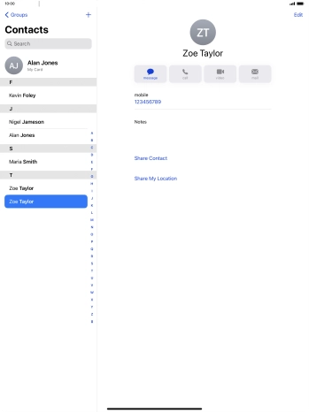 Slide your finger upwards starting from the bottom of the screen to return to the home screen.