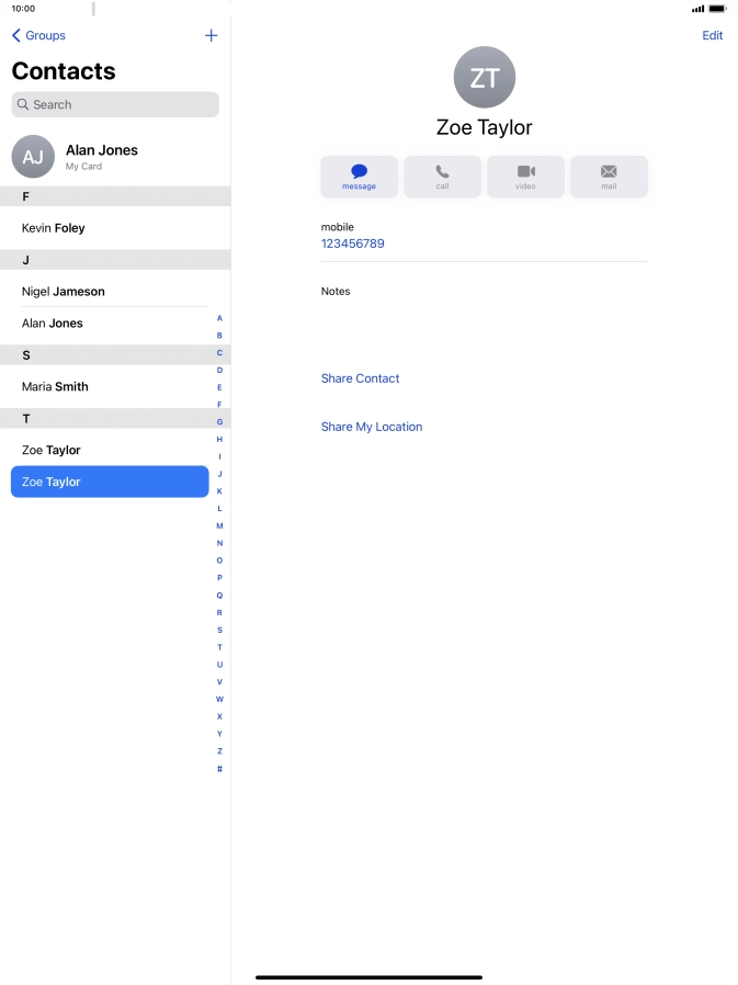 Slide your finger upwards starting from the bottom of the screen to return to the home screen.