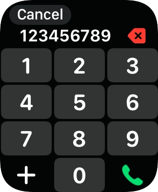 Key in the required number and press the call icon.