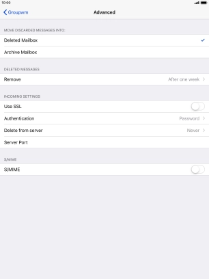 Press Authentication.