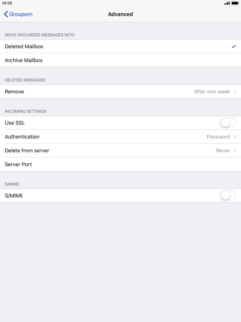 Press Authentication.
