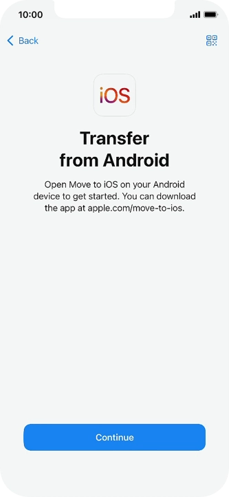 To transfer content to your phone, you need to install the app 