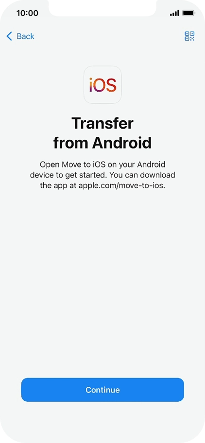 To transfer content to your phone, you need to install the app 