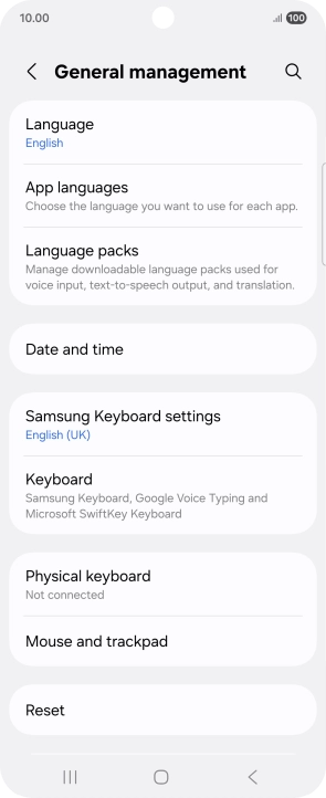 Press Date and time.