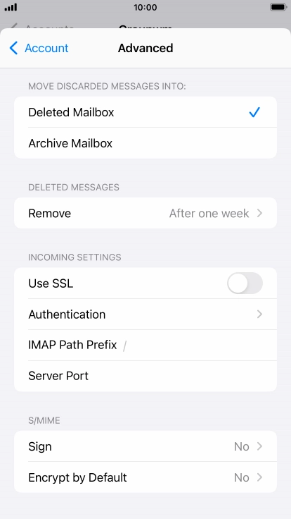 Press Authentication.
