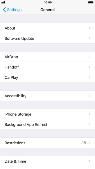 Press Software Update. If a new software version is available, it's displayed. Follow the instructions on the screen to update the phone software.