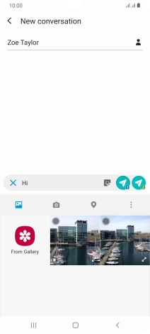 Press the picture icon.