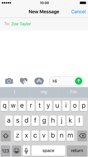 Press the camera icon.