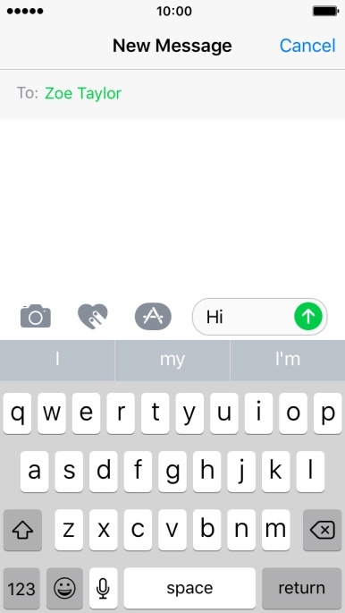 Press the camera icon.