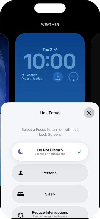Press the close icon.