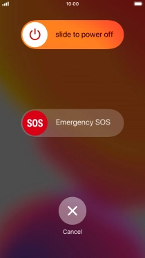 Press and drag the power off icon right.