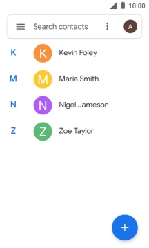 Press the new contact icon.