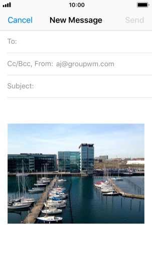 Press To and key in the first letters of the recipient's name.