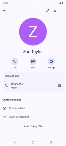 Press the Home key to return to the home screen.