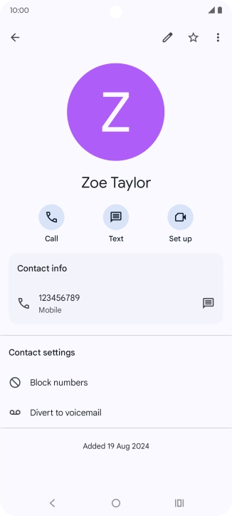 Press the Home key to return to the home screen.