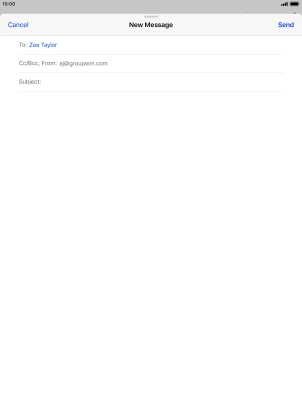 Press Subject and key in the required subject.