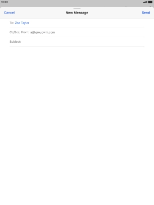 Press Subject and key in the required subject.