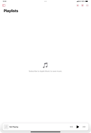 Slide your finger right starting from the left side of the screen.