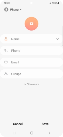 Press the address book drop down list.
