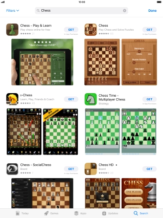 Press the required app.