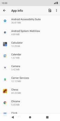 Press the required app.