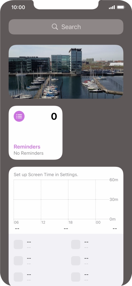 Press and hold the required Widget Stack.