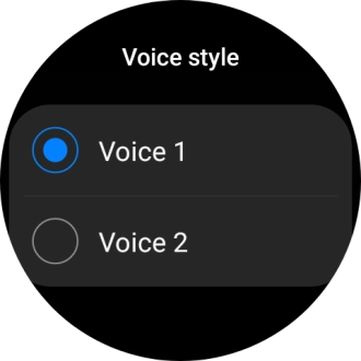 Press the required voice.