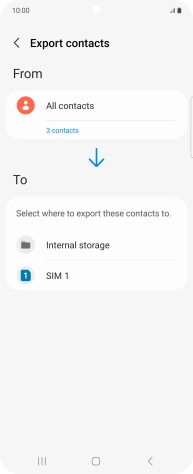 Press the name of the SIM.