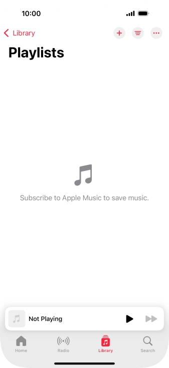 Press the new playlist icon.