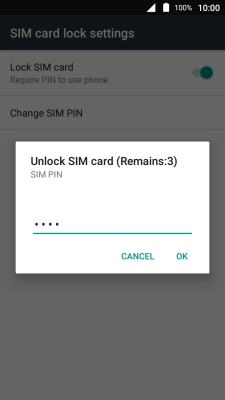 Key in your PIN and press OK.
