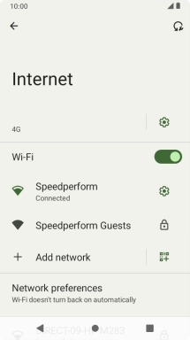 Press the Home key to return to the home screen.