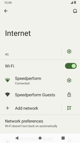 Press the Home key to return to the home screen.