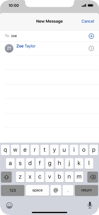 Press the required contact.