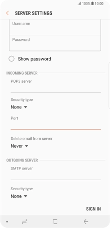 Press the drop down list below 