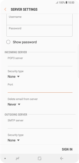 Press the drop down list below 