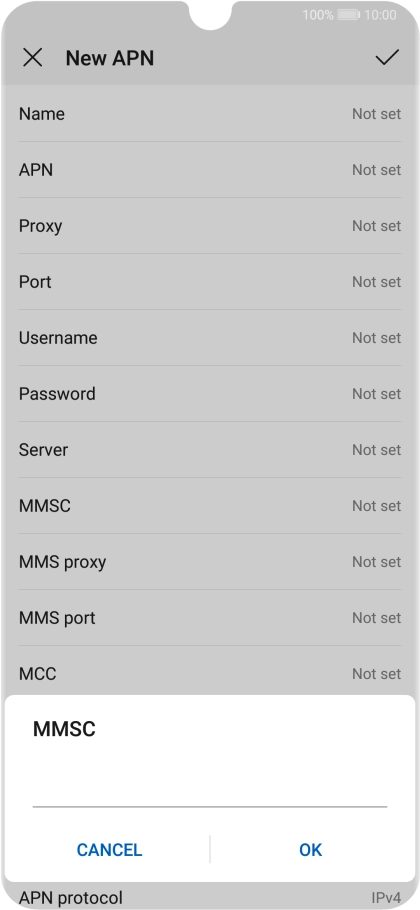 Key in http://pxt.vodafone.net.au/pxtsend and press OK.