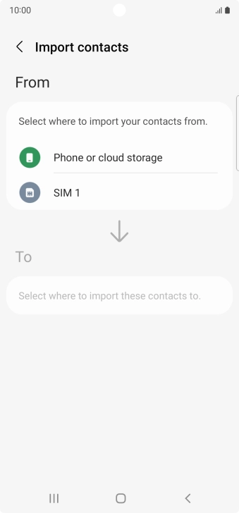 Press the name of the SIM.