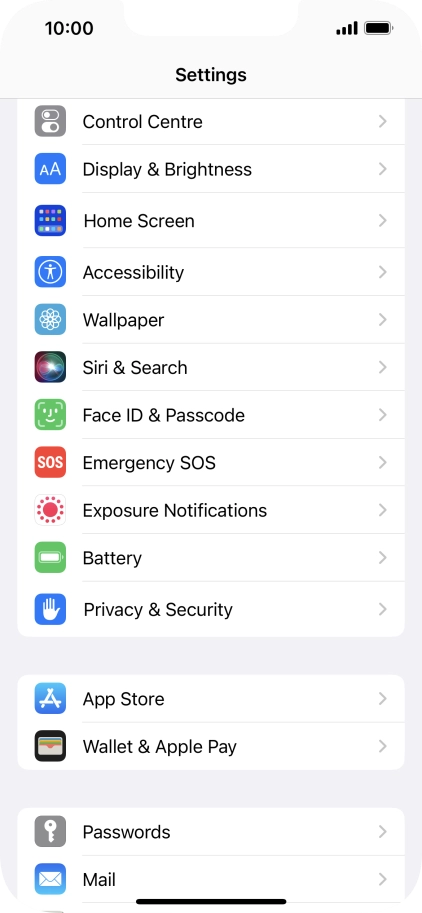 Press Accessibility.