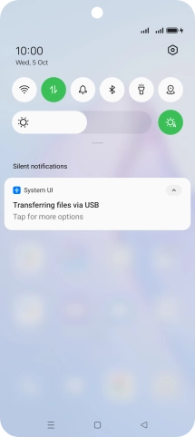 Press Tap for more options.